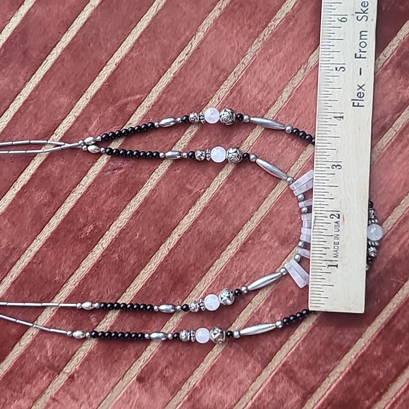 Sterling & Gemstone Statement Necklace - Picture 7 of 15